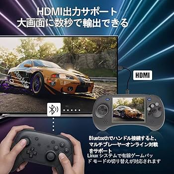 Amazon.co.jp: Anbernic RG ARC-D RK3566 Whatskoハンドヘルドゲーム機